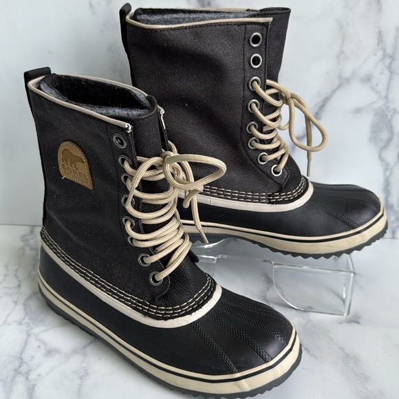 1964 Premium Cvs Sorel Premium Boots Sorel 1964 Premium CVS Waterproof Boots,  Black/Fossil Size